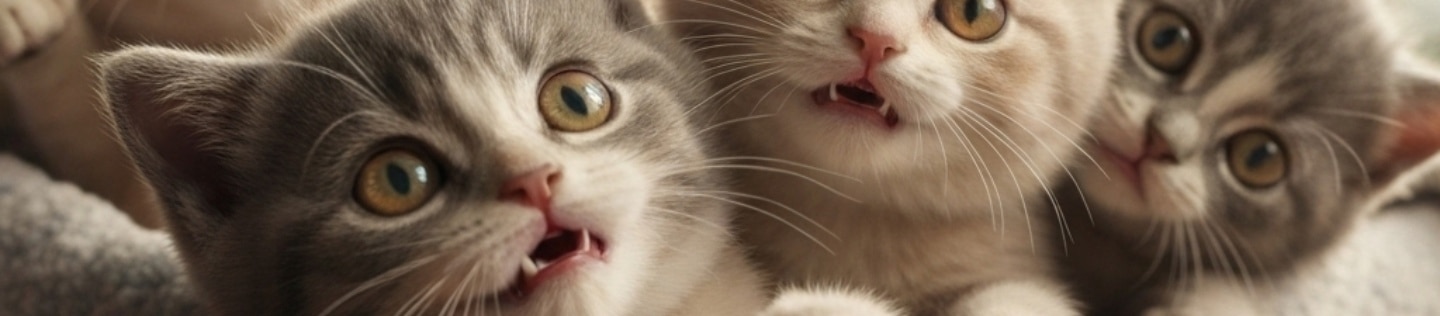 Gato casi despierto acostado en la cama