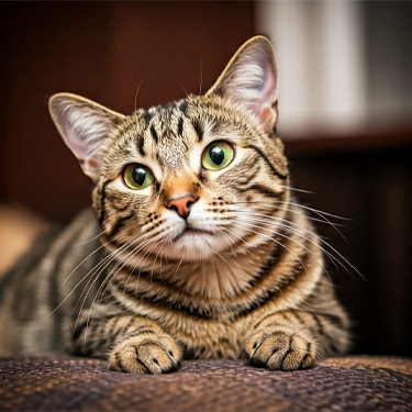 Gato mirando al frente