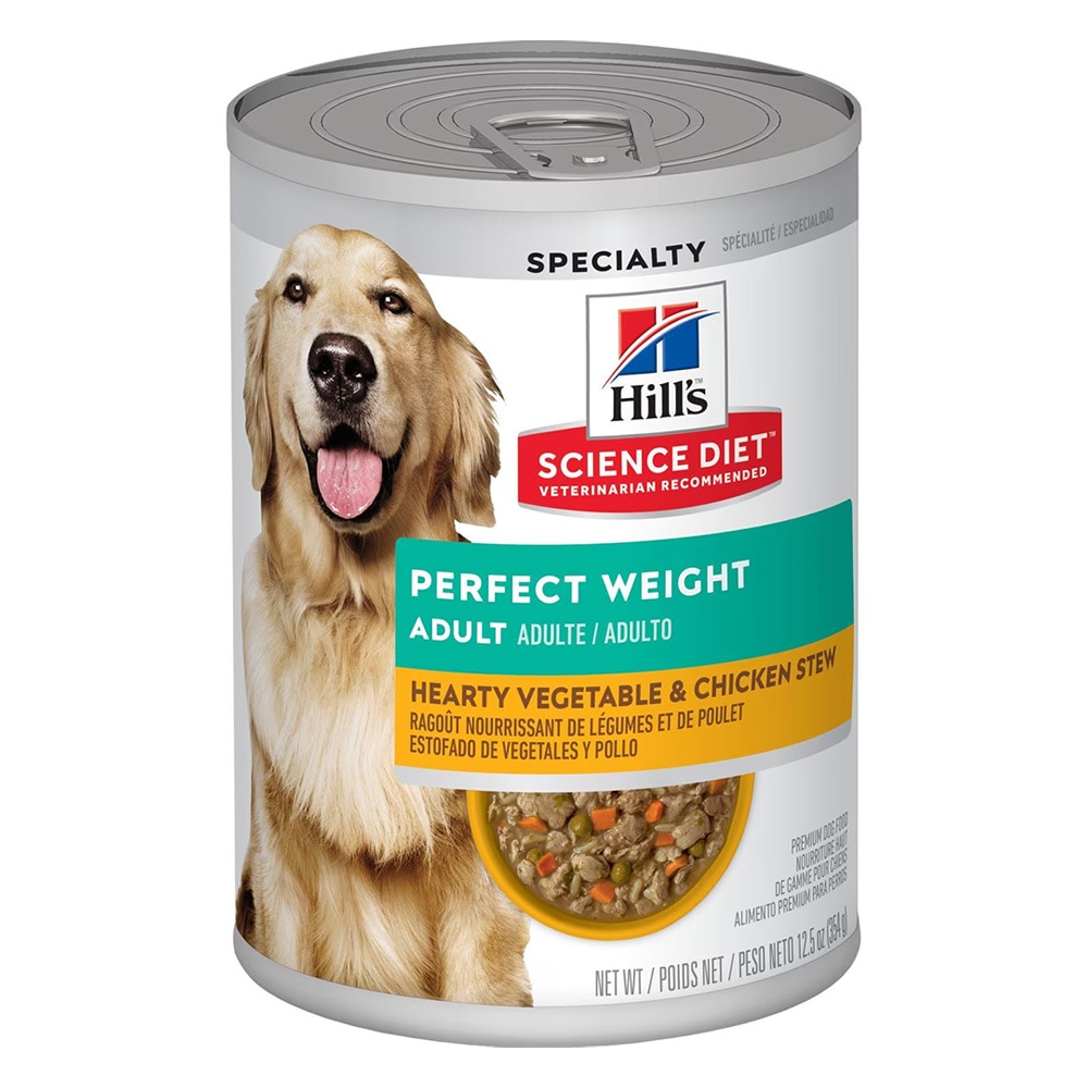 SD canine adult perfect weight hearty vegetable chicken stew canned product sho