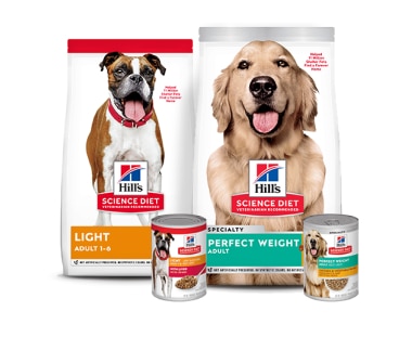 Alimentos para perros que controlan su peso