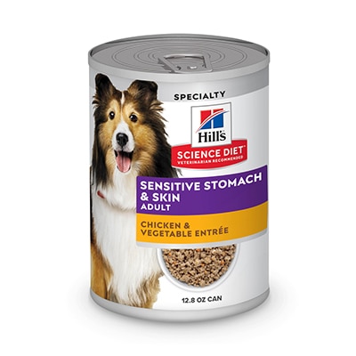 Lata de Comida para perros Hill's Science Diet Sensitive Stomach & Sking
